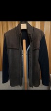 Phil Petter Lammfelljacke Hybrid schwarz braun XL NP 1250€ Herren Top Zustand