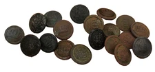 Original WW1 WWI German soldier's buttons 19 pcs.