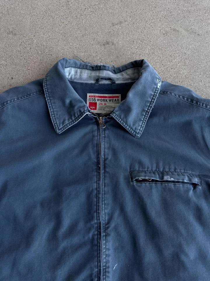 Chaqueta De Colección Mossimo Detroit Para Hombre L Y2K Ropa de Trabajo Desgastada Desteñida Foto 4 de 4