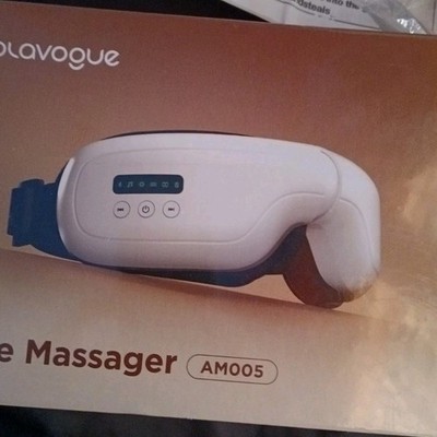Plavogue AM005 Electric Eye Massager Heated Bluetooth Acupoint Relief White