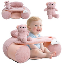 Baby Sit Me up Seat, Inflatable Baby Seat with Cover for Babies 3-36 Months,Port