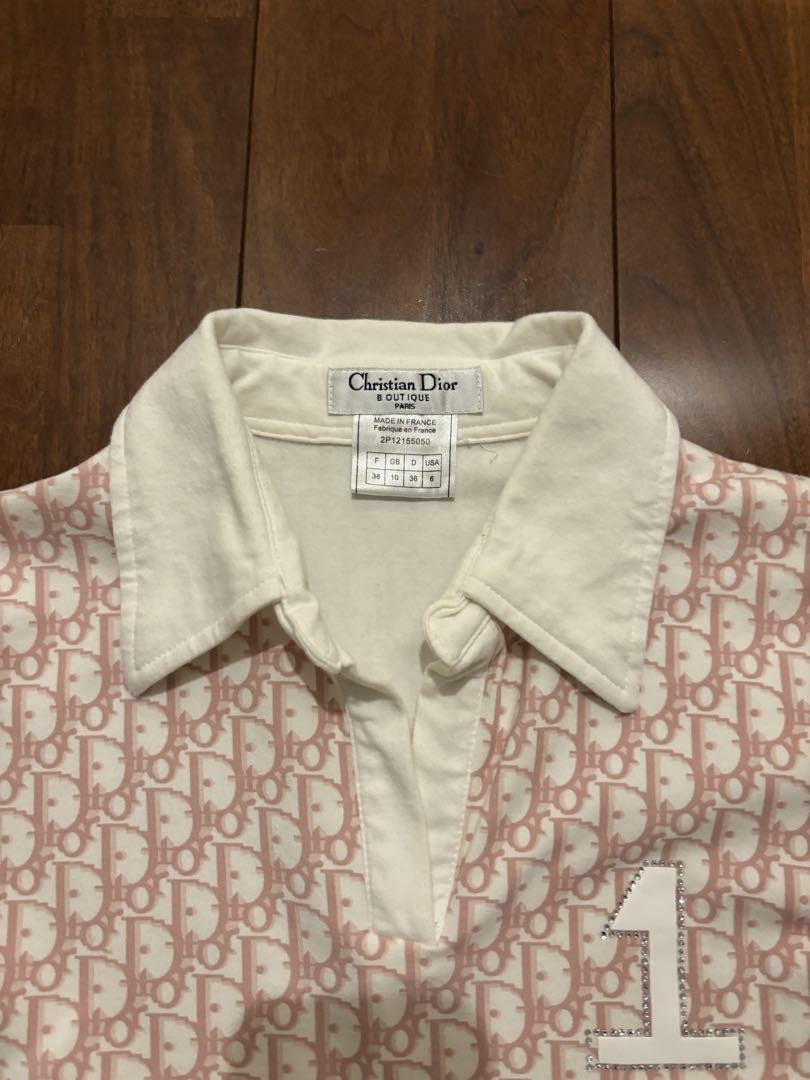 CHRISTIAN DIOR logo long sleeve polo shirt F/S from Japan | eBay