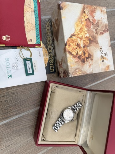 Rolex Datejust Silver Women's Watch - 69174 E Serial Collectors Set