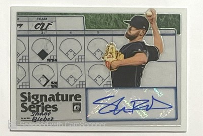 2019 Panini Donruss Optic Signature Series Shane Bieber #SS-SB Auto