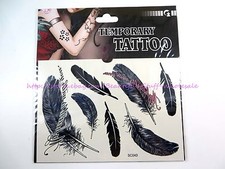 sticker tattoo feather Temporary Tattoo Sticker