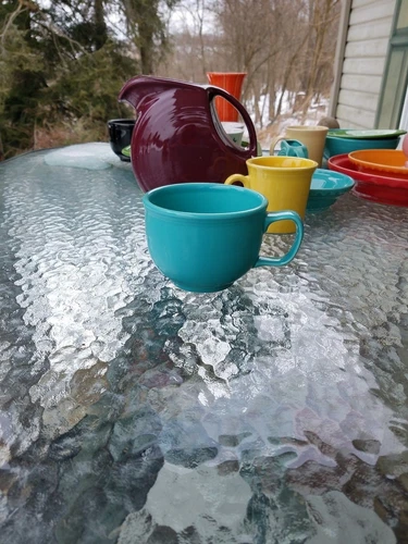 JUMBO mug CUP turquoise blue NEW HOMER LAUGHLIN FIESTA 18 OZ. 