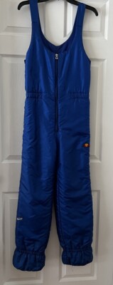 Vintage Retro Ellesse Italy 40 44 Winter Ski Snow Blue Overalls