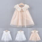 Toddler Kid Baby Girl Sleeveless Bow Lace Tulle Party Princess Dress Clothing T·