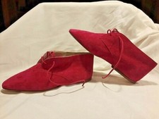 Gucci collectors new Authenticated vintage ankle boots in fuchsia suede-sz 6 med