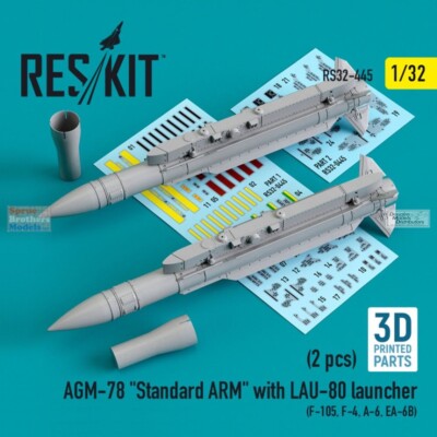 1/32 ResKit #320445 AGM-78 Standard ARM With LAU-80 Launcher