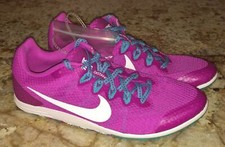 NIKE Rival D 9 Hyper Violet Blue Mid Distance Track Spike Shoes Womens Sz 10 11