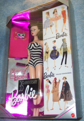 35th Anniversary Barbie 1959 Reproduction- Brunette (Mattel 1993