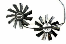 Pair Fans Cooler Fan For MSI R7 260X R9 280 PLD10010B12HH 95mm Graphics Card
