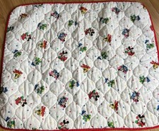 Vtg Dundee Baby Mickey Minnie Crib Comforter Quilt Blanket Disney Pluto Donald