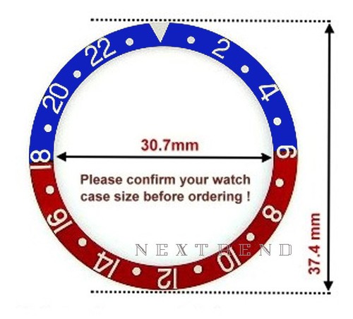 New High Quality Bezel Insert for INVICTA GMT Men's 40mm Case - Picture 2 of 10