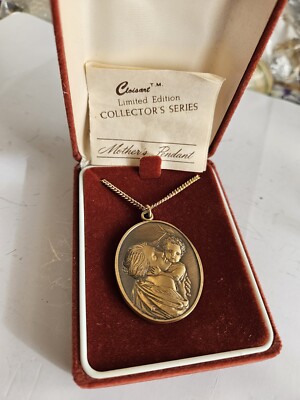 Mutter und Kind Anhänger Bronze Ralph Cote Ltd Ed Cloisart