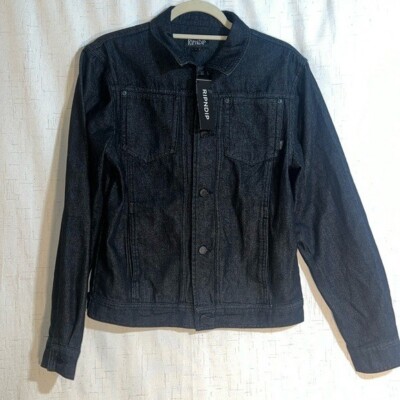 RIPNDIP Eat Me Embroidered Denim Black Jacket Size S