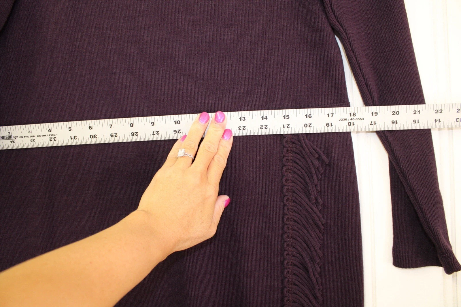 VETEMENTS Nina Leonard Vestito Maglione Donna Vino Profondo Ufficio Autunno Taglia S