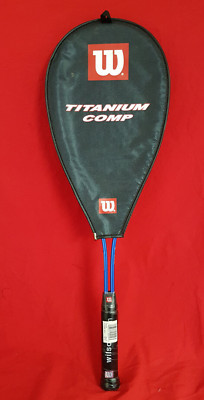 Wilson Titanium Composite Squash Racquet. Brand New Unused. 3 3/4'' Grip