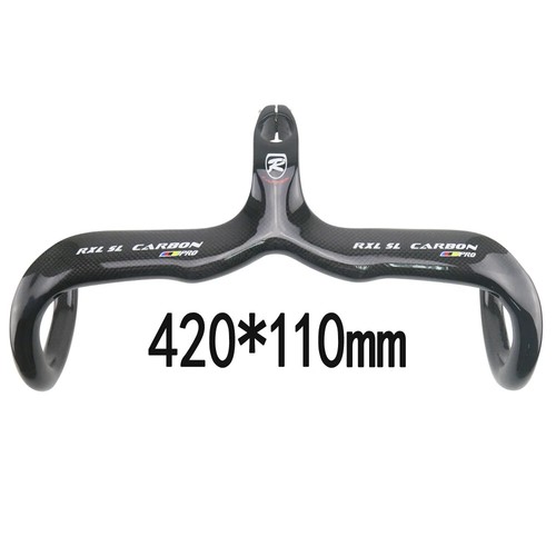 Integrated Carbon Bicycle Handlebar Road Race Bike Drop Bar 28.6mm 400/420/440mm - Picture 32 of 48