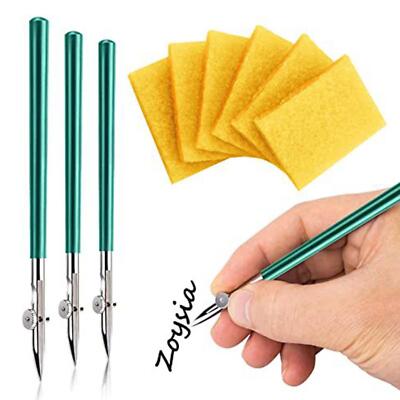 3 Stück Kunst Lineal Stift verstellbar Maskierungsflüssigkeit Stift für Kartographie Kalligraphie