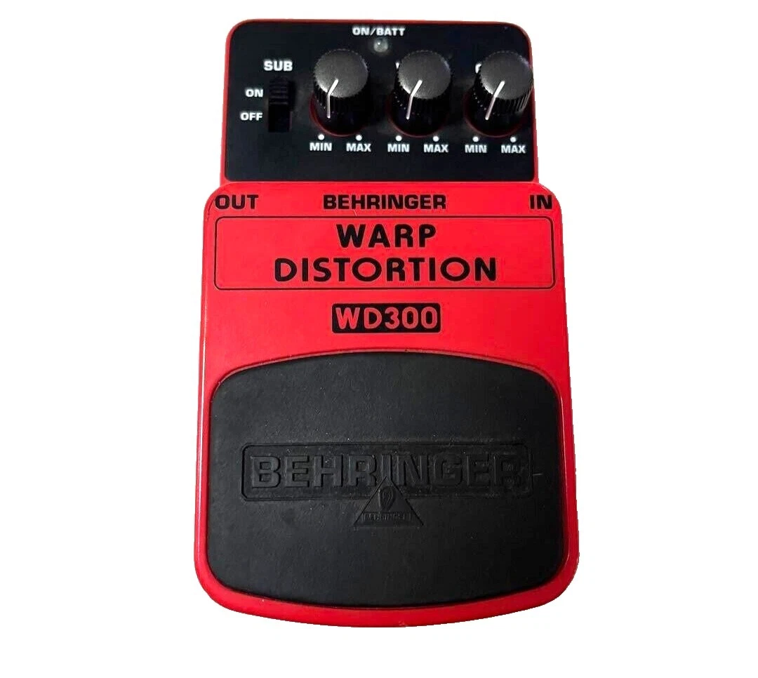 Guitarra eléctrica Behringer distorsión y Overdrive pedals