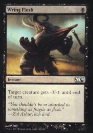 Wring Flesh - Magic 2014 M14 #122 MTG NM R132 Rare Card