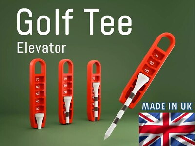 Pro Golf Tee verstellbare Höhe Messgerät Führung Aufzug 20mm - 70mm Up Your Game!