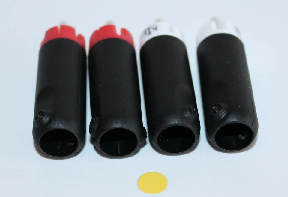 Eichmann KLE Bullet Plug KLEI Classic 4 piezas placa de plata + lote de plata WBT - Imagen 2 de 4