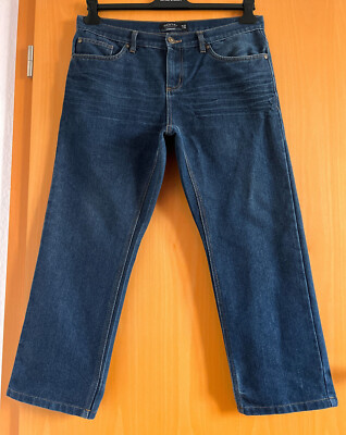 IDENTIC DENIM STRAIGHT JEANS HOSE Größe W33/L26 in Blau