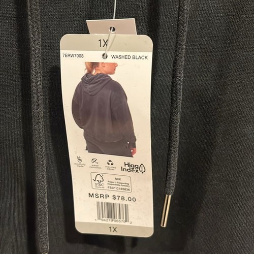 Edited by Remi Bader Washed Black Fleece Hoodie - Picture 9 of 10