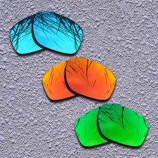 Blue Red Green Replacement Lenses For-Oakley Sliver XL OO9341 Polarized