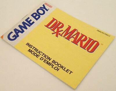 Notice/manuel D'emploi CONSOLE GAME BOY Monochrome - En Français, Très Bon état - Pièce Rare Pour Collection