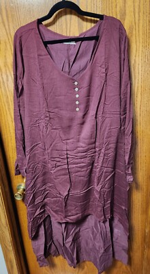 ANSELF Boho Layered Long Sleeves  Summer Dress Size 5XL NWT