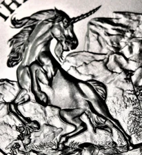 Cryptozoology The Unicorn 1 oz .999 silver in capsule 2021