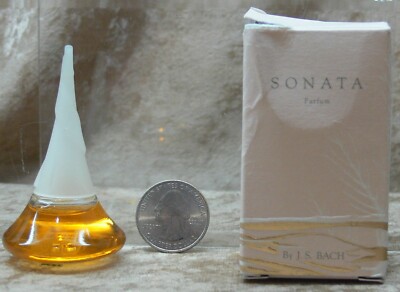 SONATA J.S. BACH PARFUM 0.25 OZ 7.5 ML RARE COLLECTIBLE MINI 