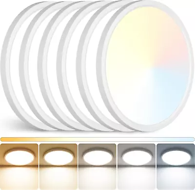 12Inch LED Ceiling Light Flush Mount, 5CCT 3000K-6500K Adjustable Ceiling Light