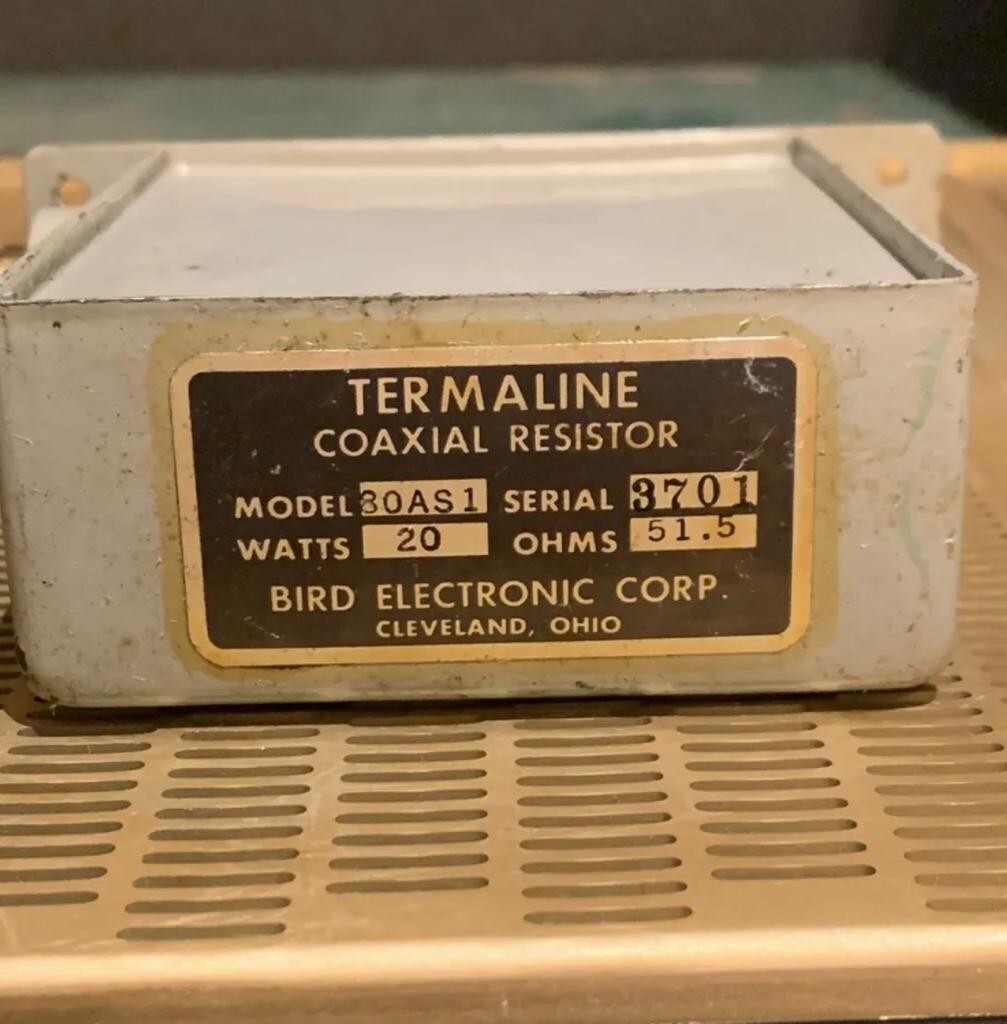 Bird Termaline Coaxial Load Resistor Model 80AS1 | eBay