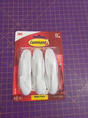 Command Medium Haken weiß 6Stk/Box 17081-6ES
