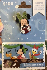 2019 Disney Christmas Holiday Minnie Hot Chocolate LE 2655 Pin With $0 Gift Card