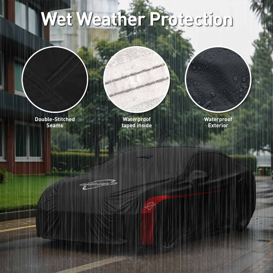 Ford Mustang Car Cover CoverMaster Gold Shield Car Cover For Ford Mustang 2005-2014 - 5 Layer Waterproof Protection Outdoor Car Cover