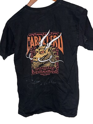 POWELL PERALTA CAB STREET DRAGON Shirt Signed By Stacy Peralta Size M