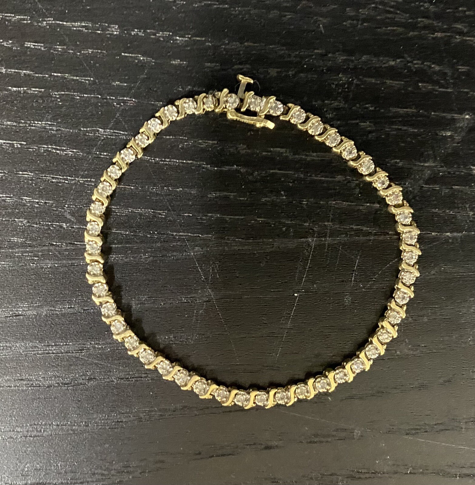 14k Gold Diamond Tennis Bracelet eBay