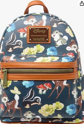 Bambi and Friends AOP floral print mini backpack with  display picture 1