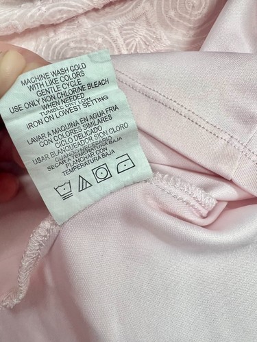 Gianni Bini Girls Fit & Flare Lace Pleated Spring/Summer Dress Pink Sz 8 - Picture 13 of 14