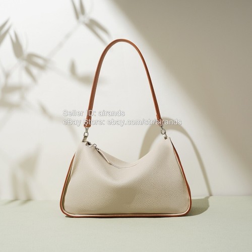 Elegante Bolso de Hombro de Cuero Blanco Grande para Mujer Trabajo Viaje Asa Superior Cartera - Imagen 8 de 23