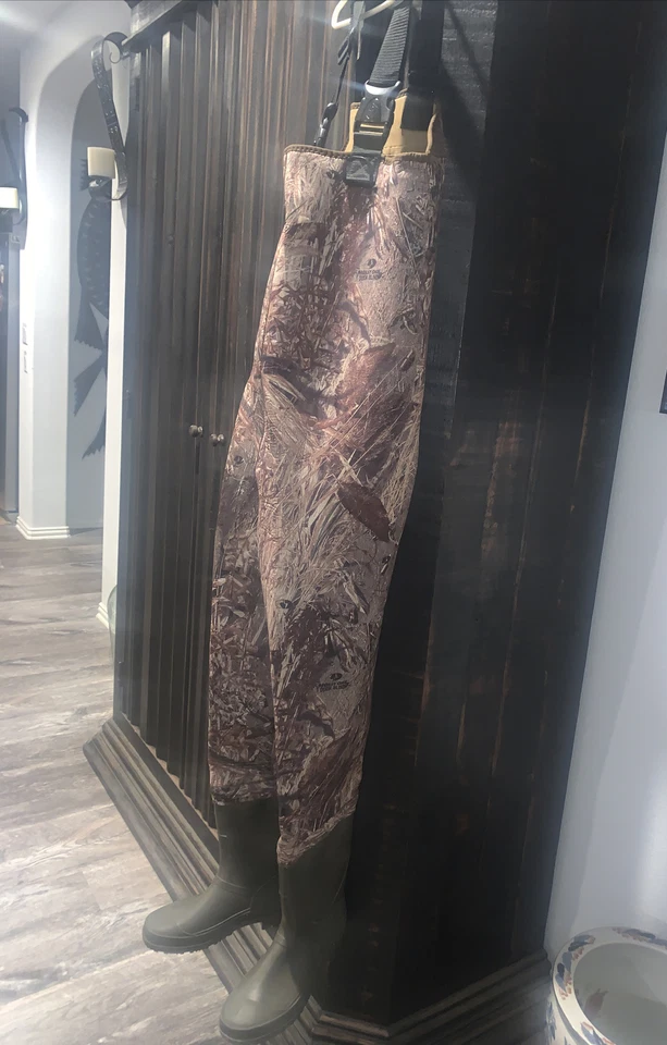 New Game Winner Mossy Oak Duck Blind Camo Neoprene Hunting Wader Size 9 - Image 2 of 4