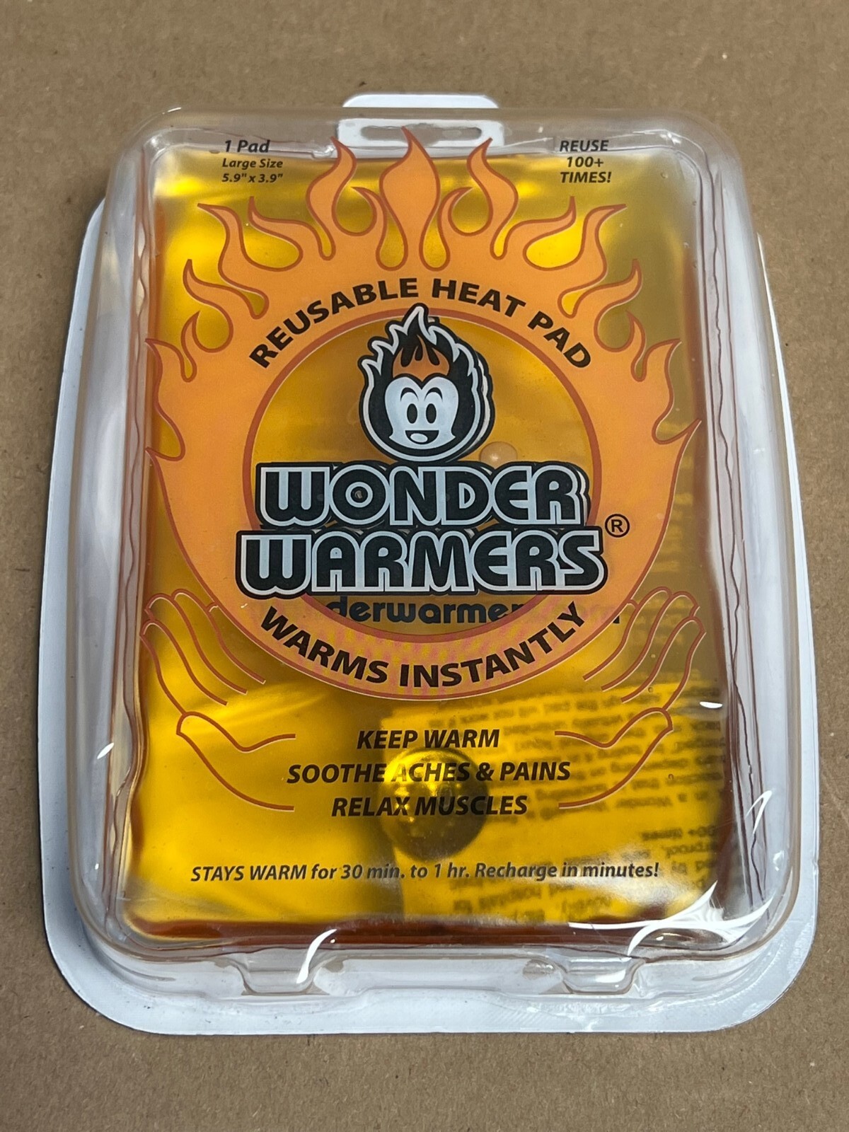 Wonder Warmers Reusable Heat Pad Large Size 5.9 X 3.9 New eBay