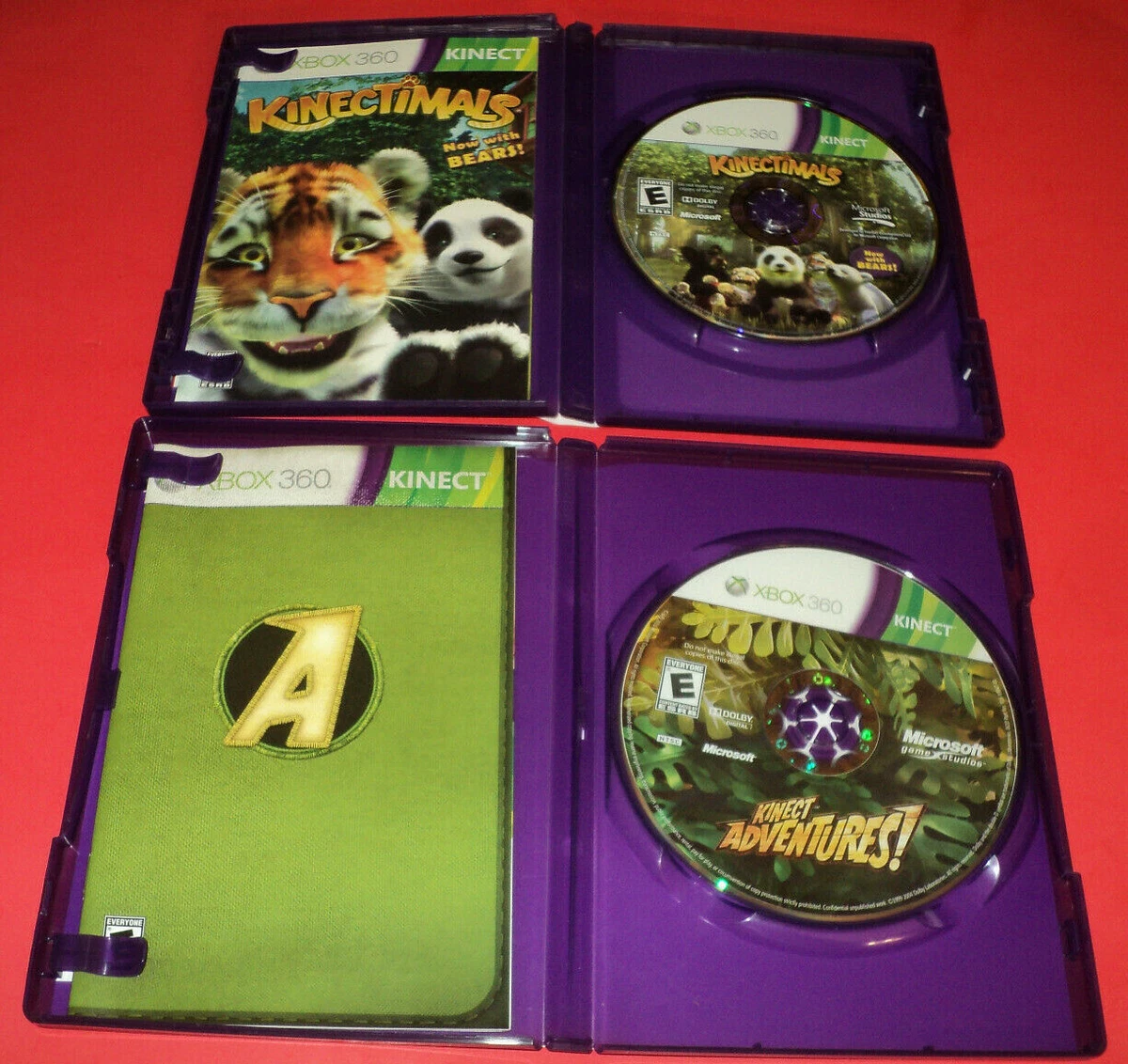 Lot 2 Mint & Complete XBOX 360 Games ~ KINECTIMALS w/Bears & KINECT  ADVENTURES | eBay