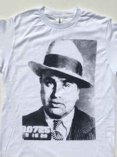 AL CAPONE MUGSHOT TEE $25 SIZES S-3XL FREE SHIP OUTLAW MOB GANGSTER NEW T-SHIRT - Picture 1 of 2